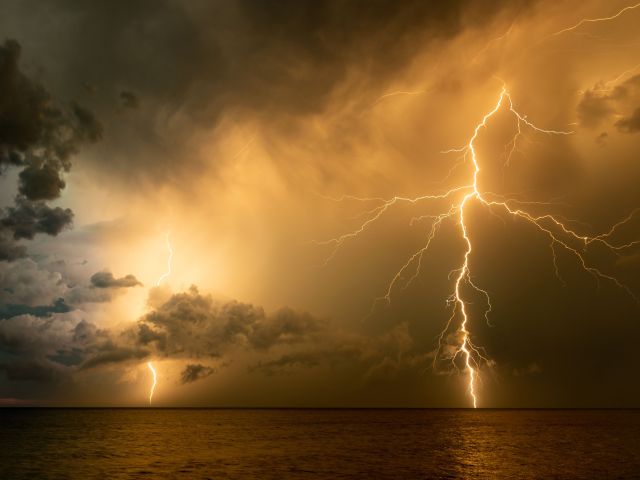 a thunderstorm in Darwin