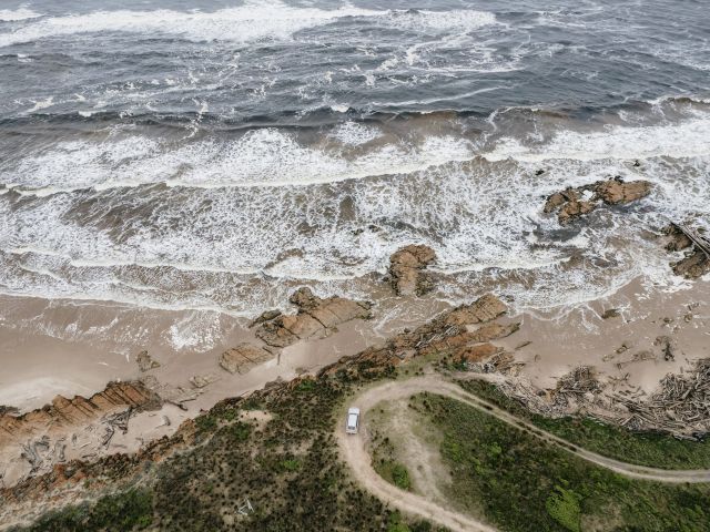 Tasmania/Lutruwita’s north-west coast from above
