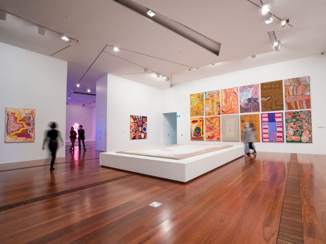 inside the National Gallery of Victoria (NGV)