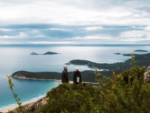 a couple on Mount Oberon