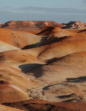 aerial of Anna Creek Painted Hills