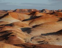 aerial of Anna Creek Painted Hills