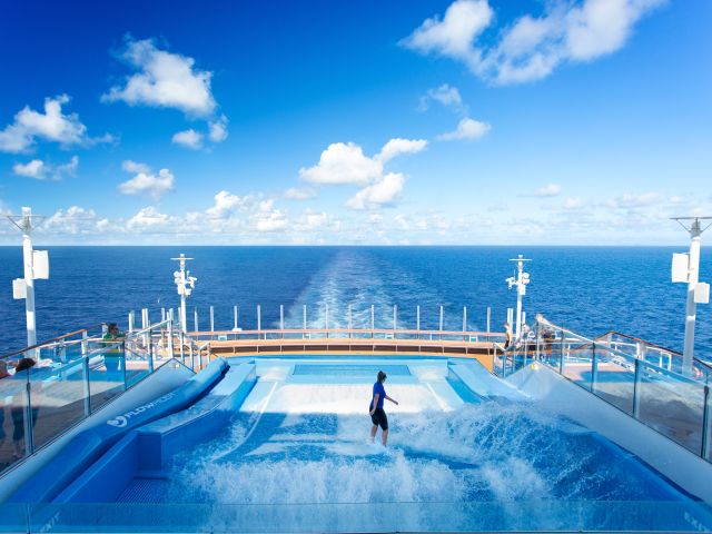 Anthem Of The Seas Flowrider surf simulator