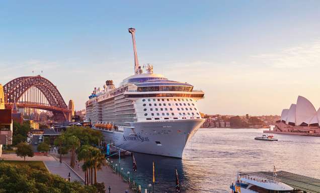 Anthem of the Seas docked in Sydney harbour