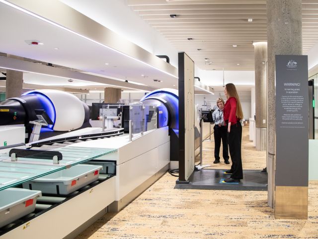 Brisbane Airport new CT security lanes