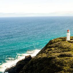 an aerial view of Cape Schanck Lighthouse