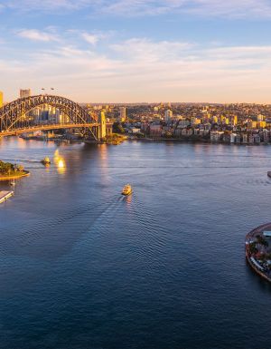 aerial of circular quay sydney