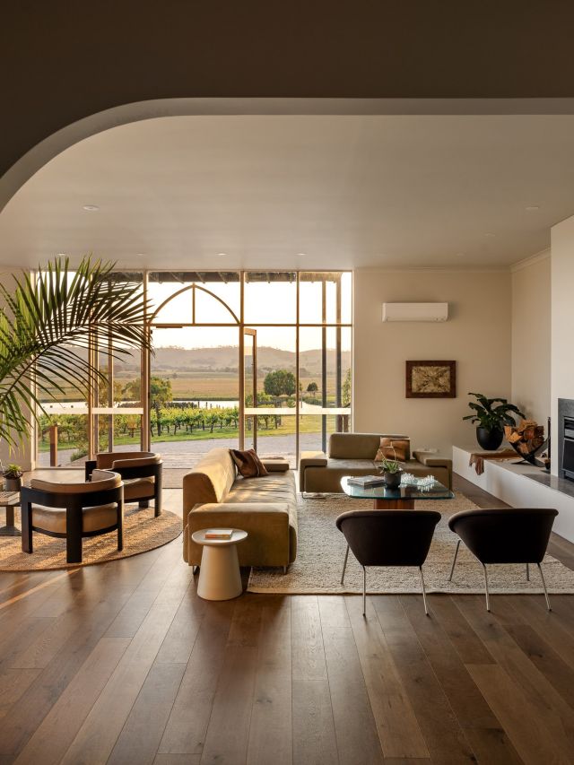 the accommodation at Cleveland Estate, Macedon Ranges