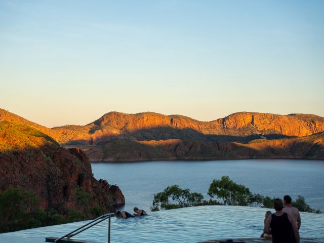 view from the infinity pool at Discovery Resorts - Lake Argyle