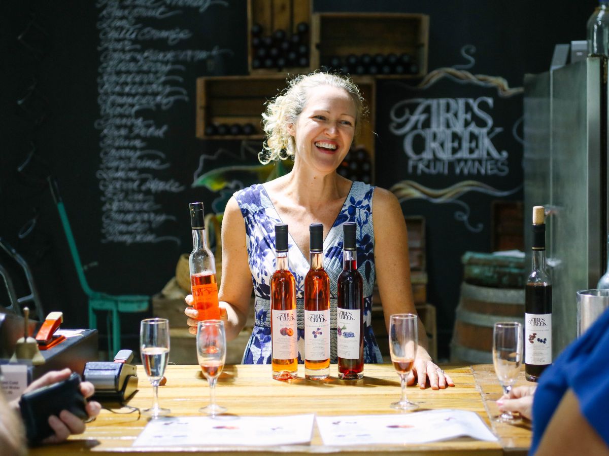 winemaker at Firescreek Botanical Winery