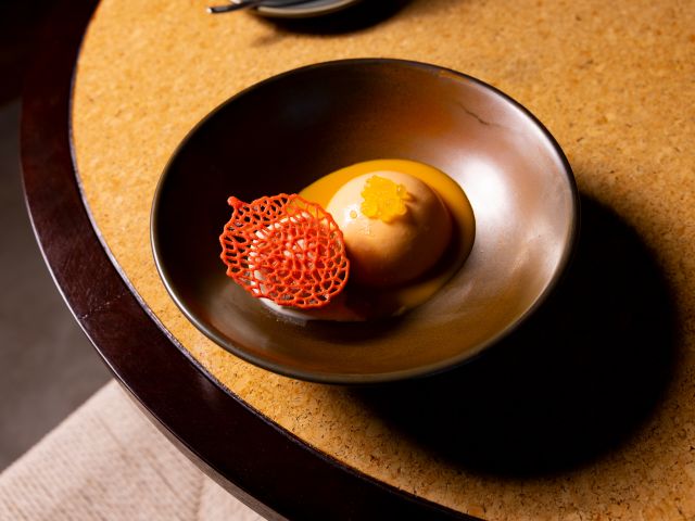 the signature sun-kissedmango dome dessert, Monarto Safari Resort