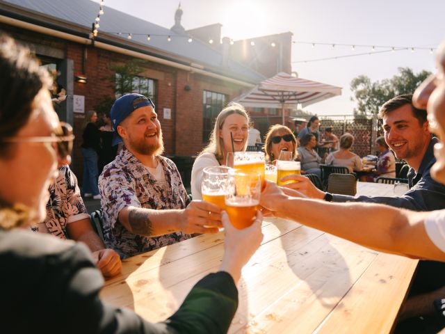 a beer party at Little Creatures Brewery, Geelong