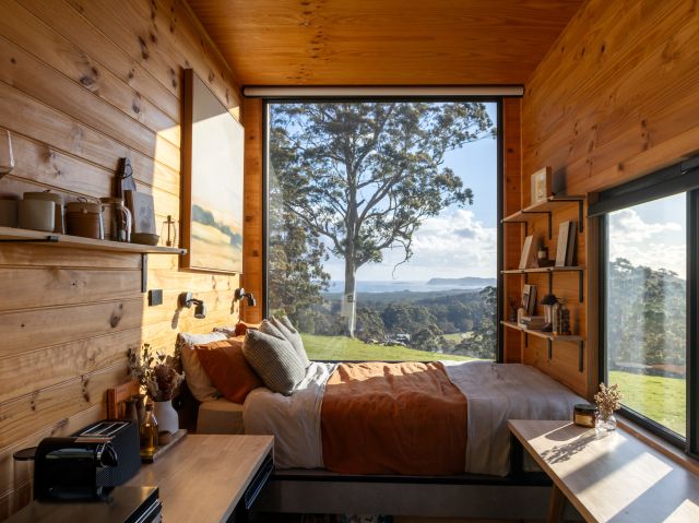 The picturesque view from the bedroom at Hayscape Denmark