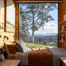 The picturesque view from the bedroom at Hayscape Denmark