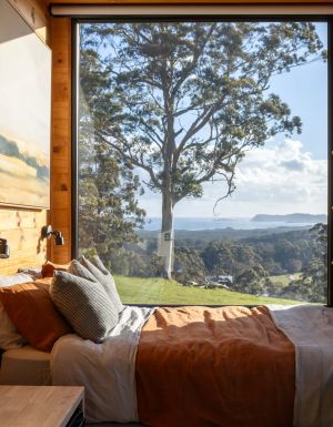 The picturesque view from the bedroom at Hayscape Denmark