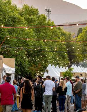 food stalls at the Hobart/Nipaluna’s Taste of Summer