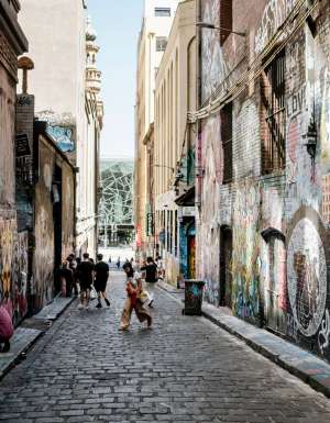 Street art in Hosier Lane, Melbourne