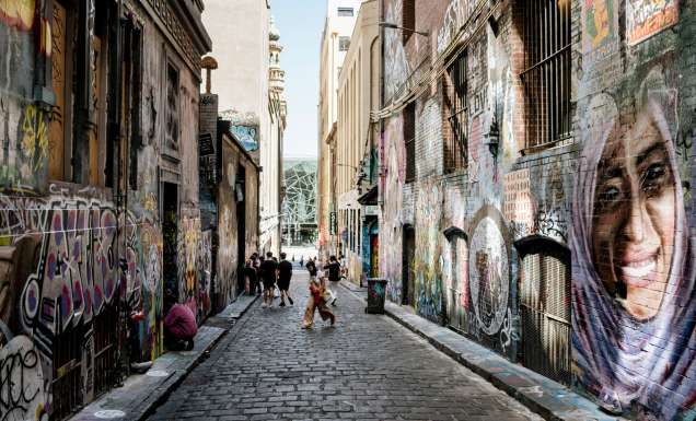 Street art in Hosier Lane, Melbourne