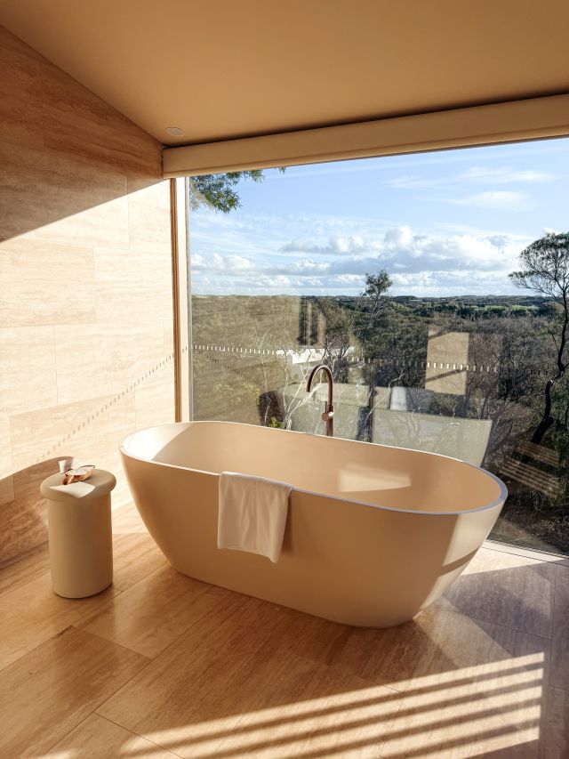 bathtub view at The Sanctuary