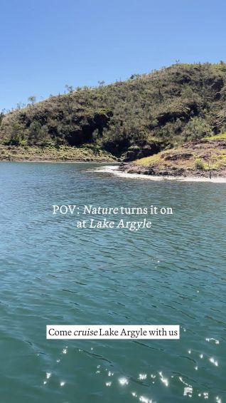 Cruising on Lake Argyle in the Kimberley
