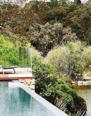 the pool at Lake House Daylesford
