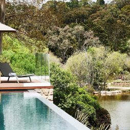 the pool at Lake House Daylesford
