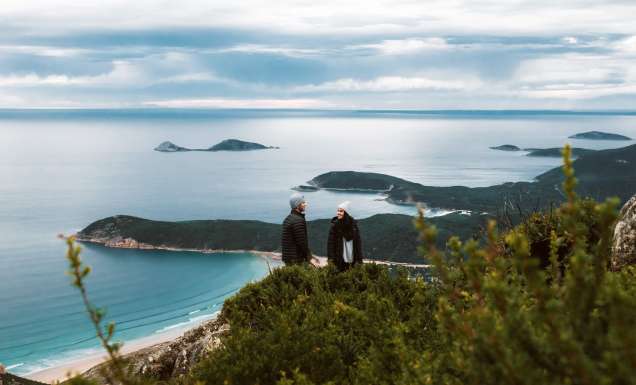 a couple on Mount Oberon