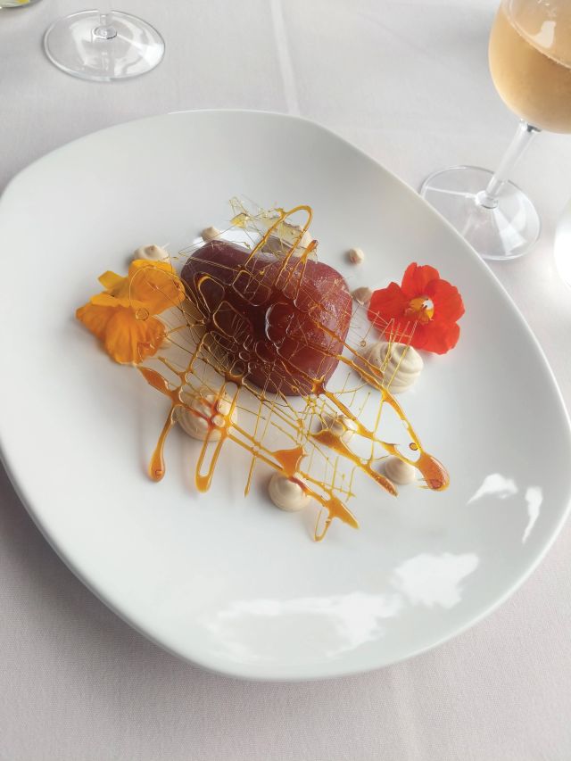 a plate of food at The Perch, Lavers Hill