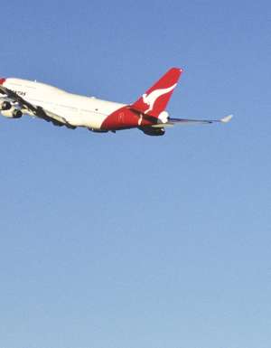 Qantas takes off in Sydney