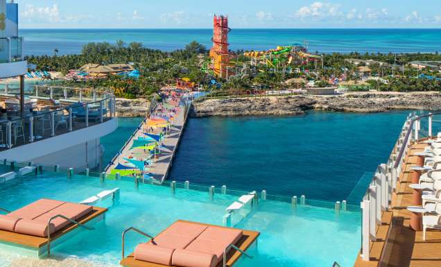 The Hideaway Pool onboard with Royal Caribbean