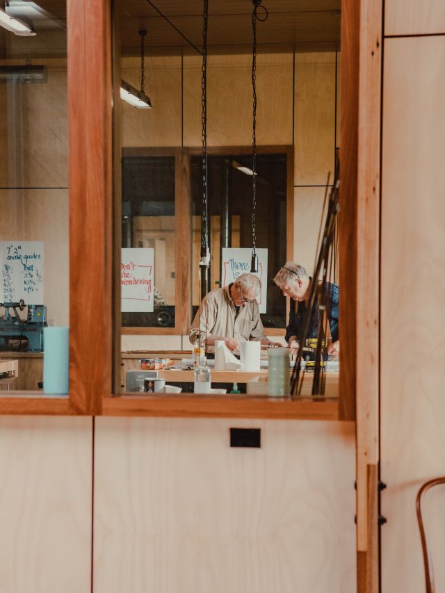 artisans making crafts at the Centre for Rare Arts and Forgotten Trades, Ballarat