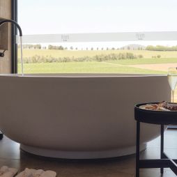 a private tub with lush views at Re’em, Yarra Valley