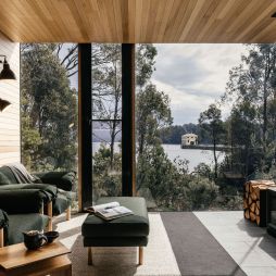Inside the retreats at Pumphouse Point in Tasmania