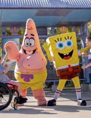 Spongebob Squarepants characters at Sea World Resort