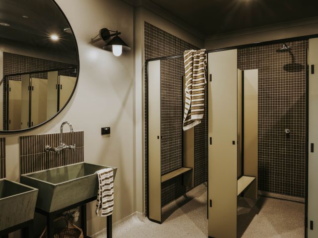 The bathrooms at Sixty6 Acres