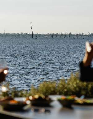 a couple eating at Stock and Barrel victoria