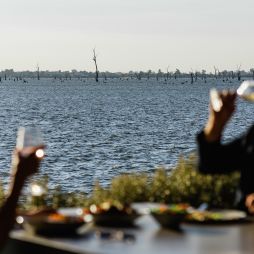 a couple eating at Stock and Barrel victoria