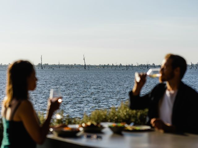 a couple eating at Stock and Barrel victoria