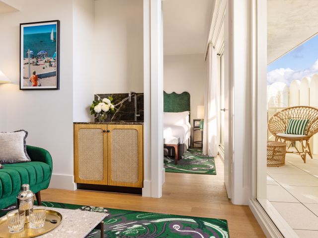 the suite interior at InterContinental Sorrento