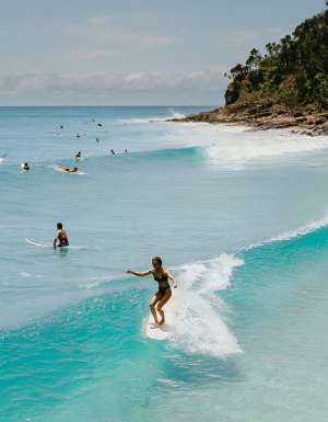 Surfing near Noosa National Park