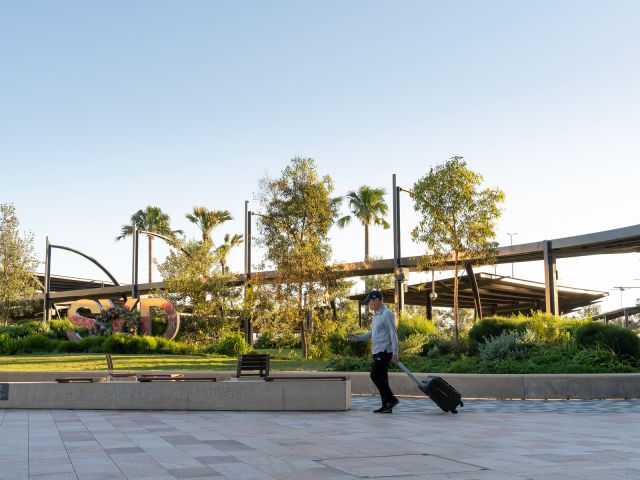 Exterior of T1 Sydney Airport