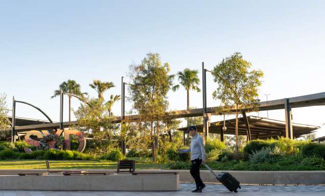 Exterior of T1 Sydney Airport