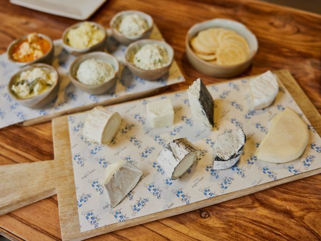 a cheese tasting plate atYarra Valley Dairy