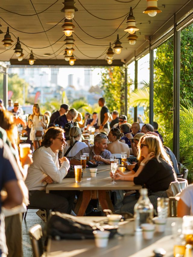 people enjoying beer at The Camfield pub in Perth