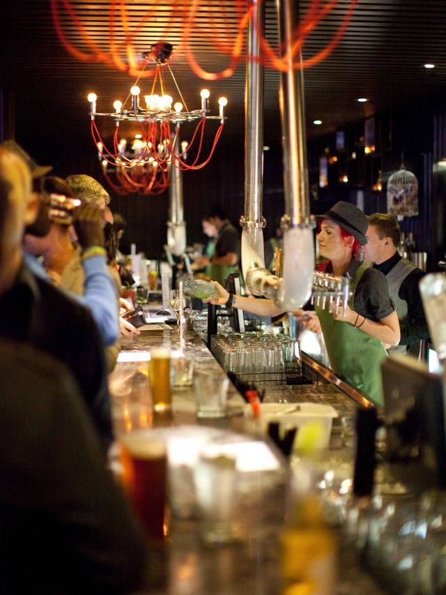 people gathering at The Aviary, Perth