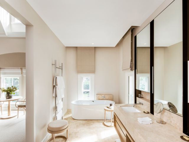 a luxe bathroom at COMO The Treasury, Perth accommodation