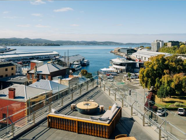 The view from the The Aurora Suite at The Tasman