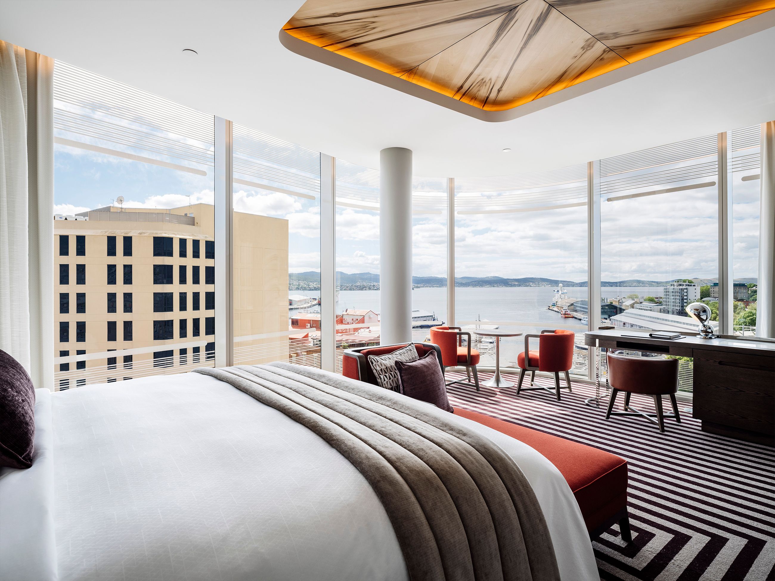 A contemporary room at The Tasman