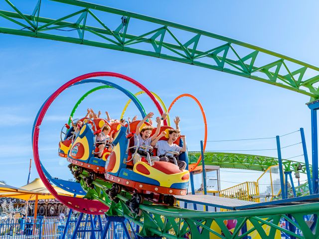 the crazy coaster at Adventure Park, Geelong