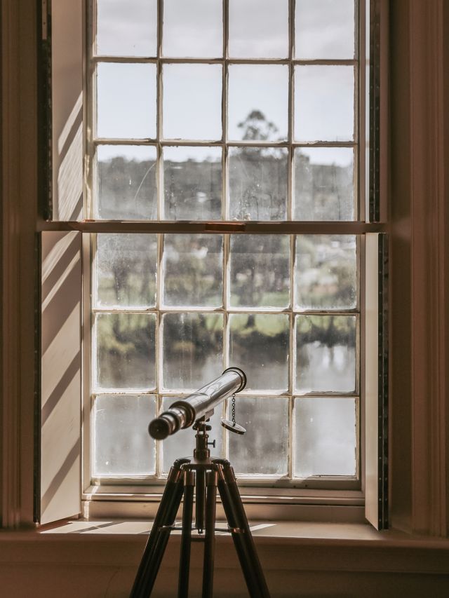 a telescope at The Woodbridge, New Norfolk
